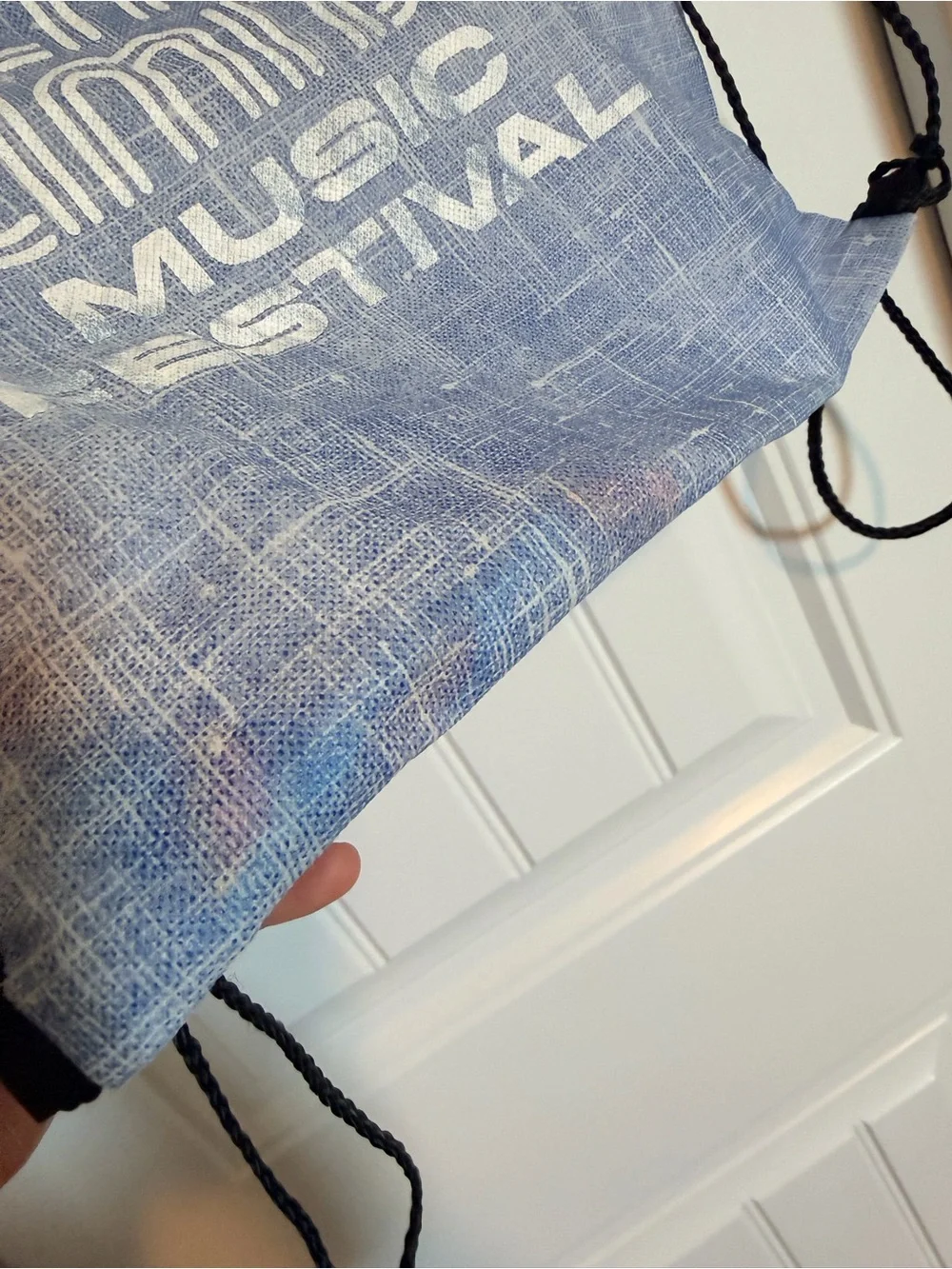 ACL Austin City Limits Music Festival Blue Drawstring Bag
